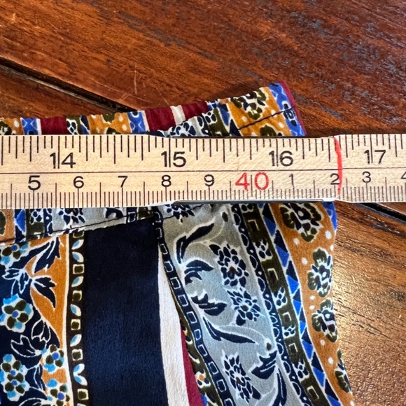 JAPNA LOUNGE Boho Multicolor Paisley Floral Pattern Pants M - Picture 6 of 9